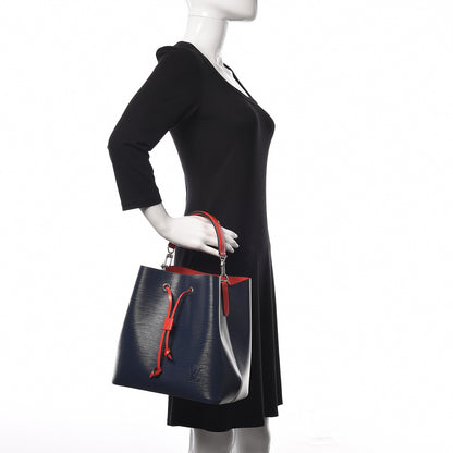 Louis Vuitton Epi Neonoe Indigo Coquelicot 3 of 11