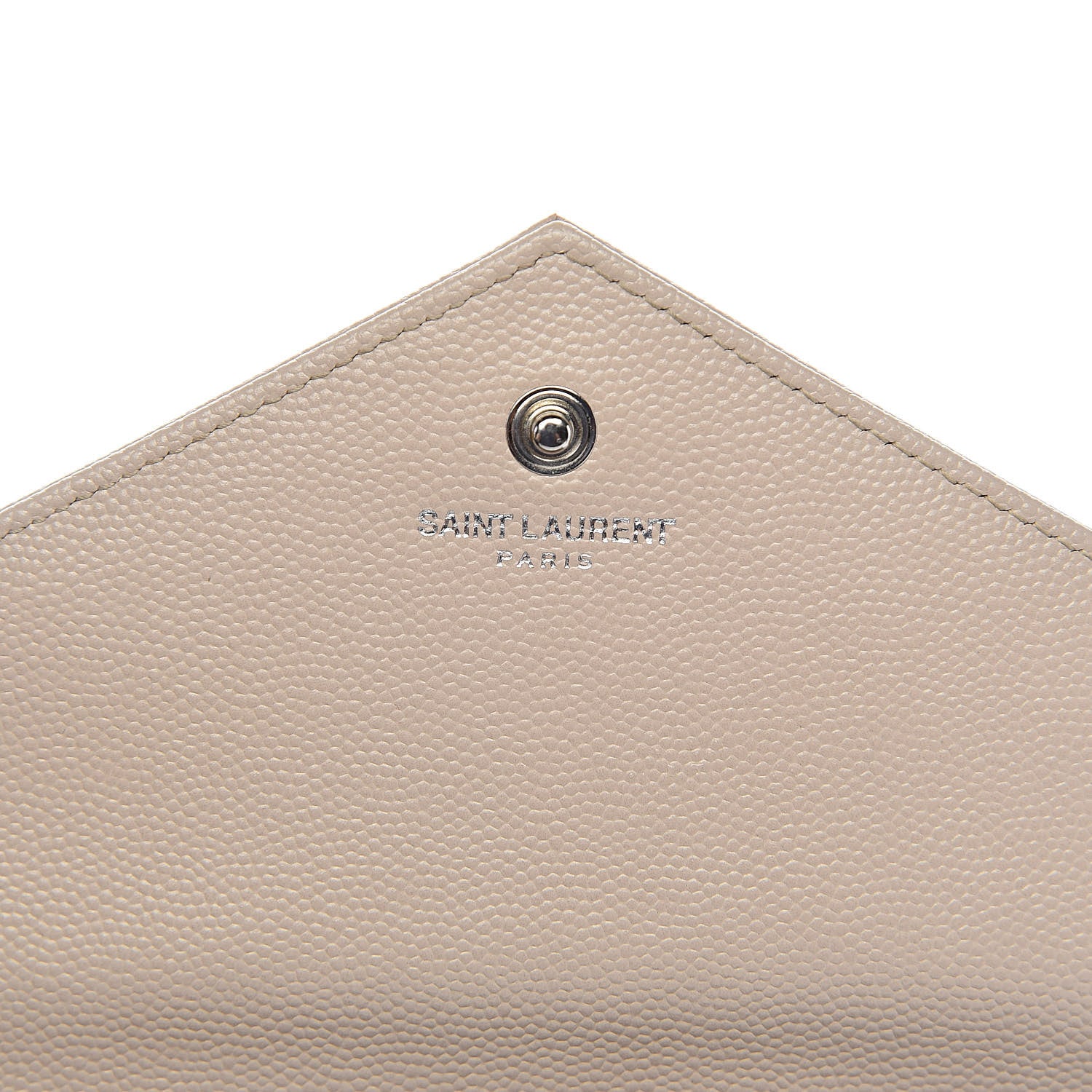 Saint Laurent Grain De Poudre Matelasse Chevron Monogram Chain Wallet Rose Poudre 6 of 11
