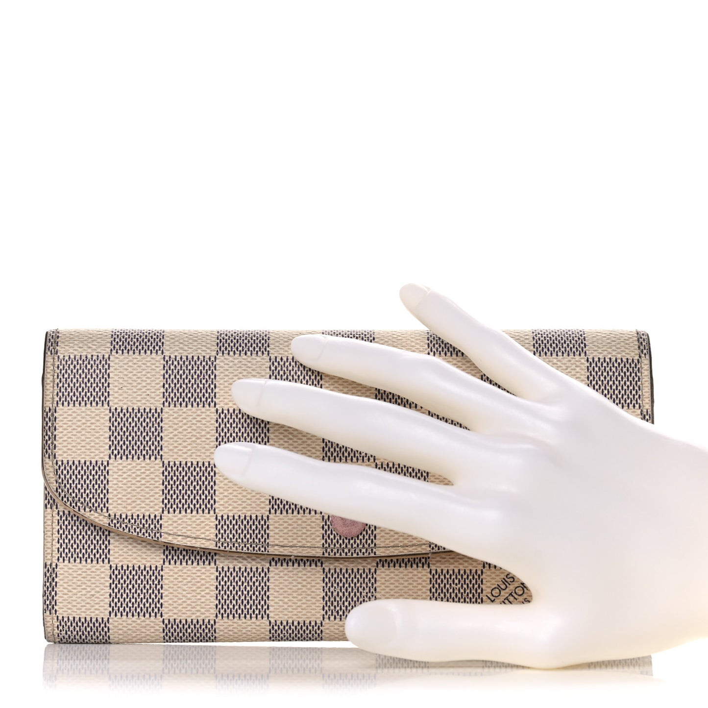Damier Azur Emilie Wallet Rose Ballerine