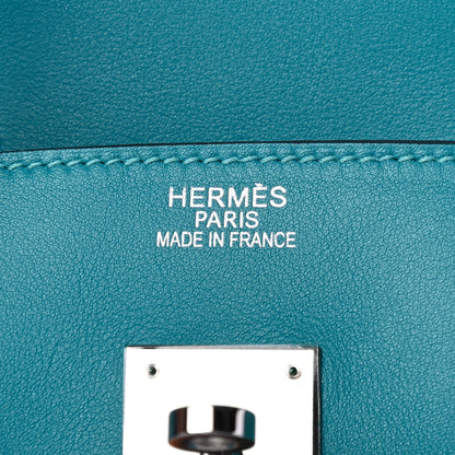 Hermes Swift Birkin 35 Turquoise 8 of 9