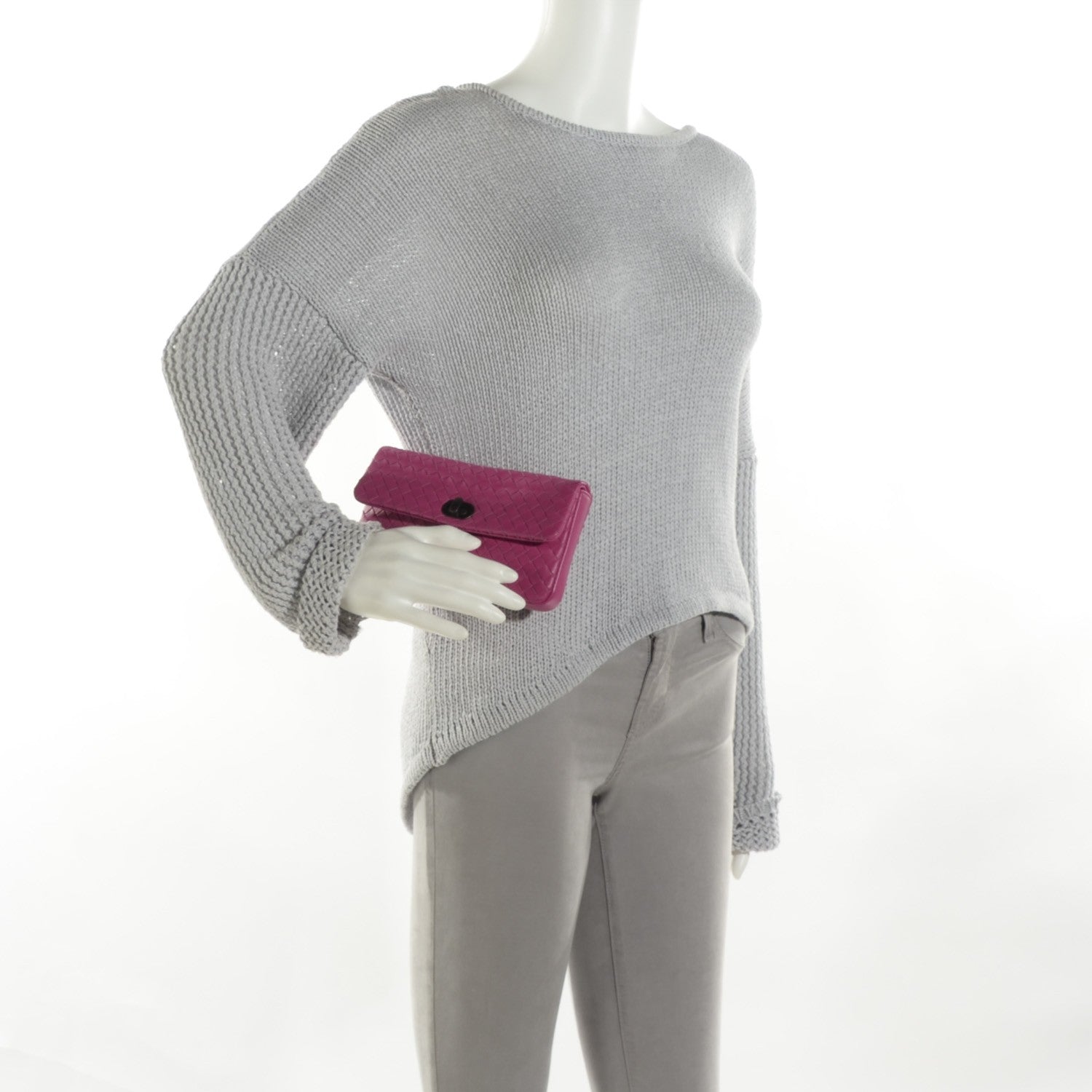 Bottega Veneta Nappa Intrecciato Clutch Ametista 2 of 8