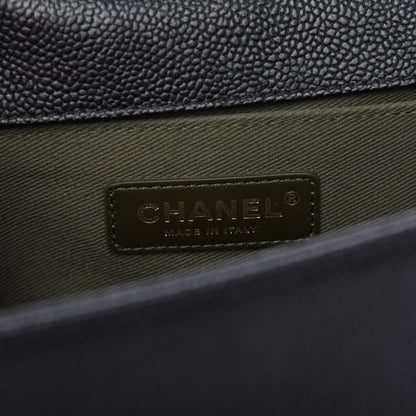 Chanel Caviar Quilted Medium Boy Flap Black 9 of 11
