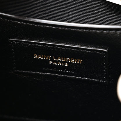 Saint Laurent Lambskin Quilted Monogram Mini Nolita Blanc Vintage 6 of 10