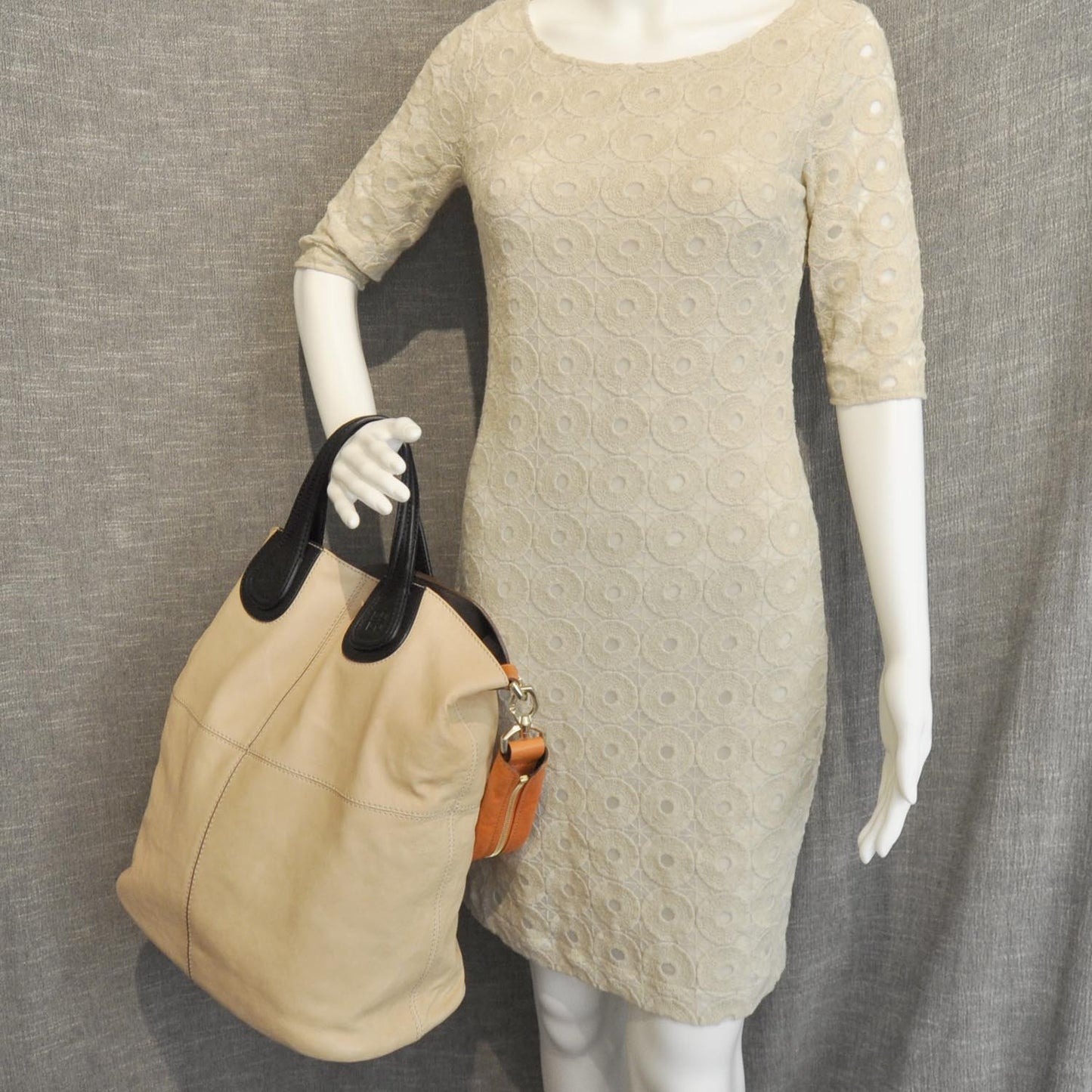 Lambskin Tri-Color North South Nightingale