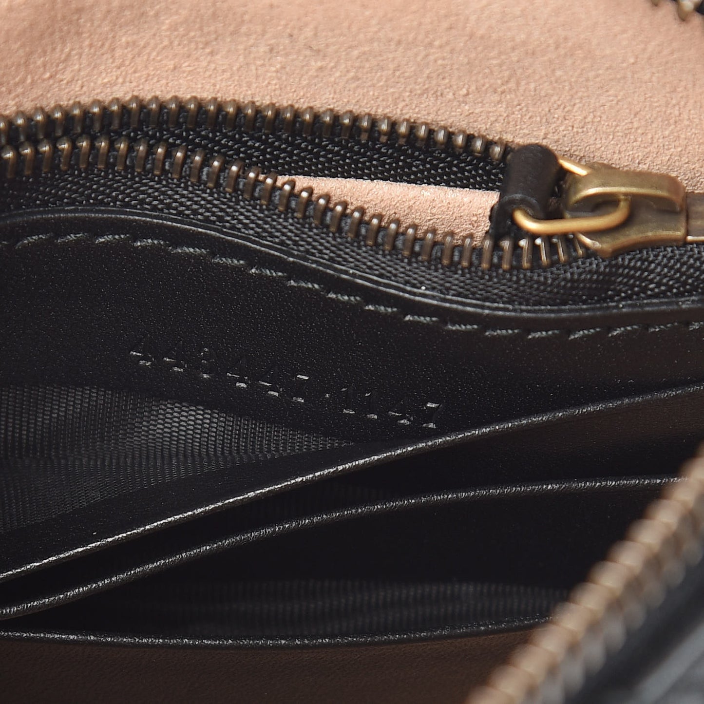 Calfskin Matelasse Mini GG Marmont Chain Bag Black