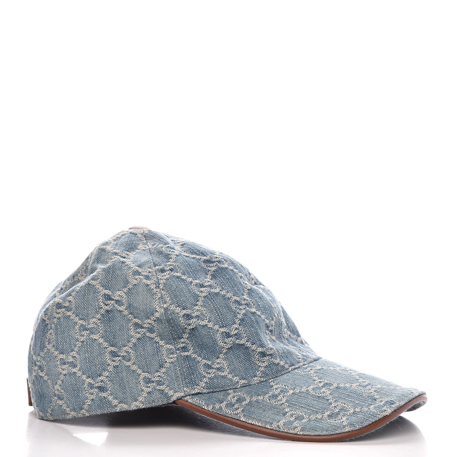 Gucci Denim GG Monogram Baseball Hat S Blue 3 of 10