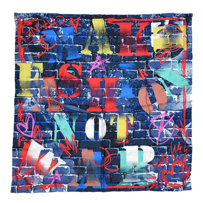 Chanel Silk Graffiti Scarf Multicolor 1 of 6