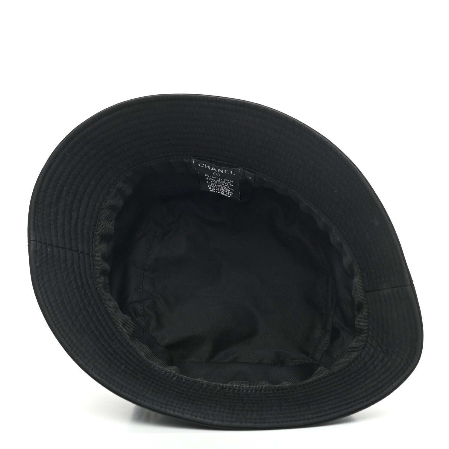 Chanel Cotton CC Bucket Hat L Black 5 of 6