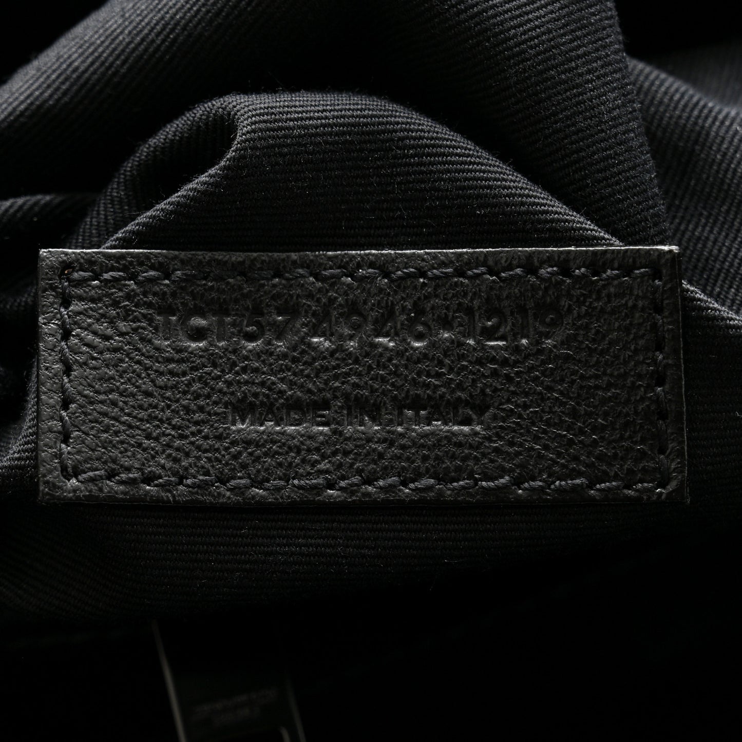 Calfskin Y Quilted Monogram Monochrome Medium Loulou Chain Satchel Black