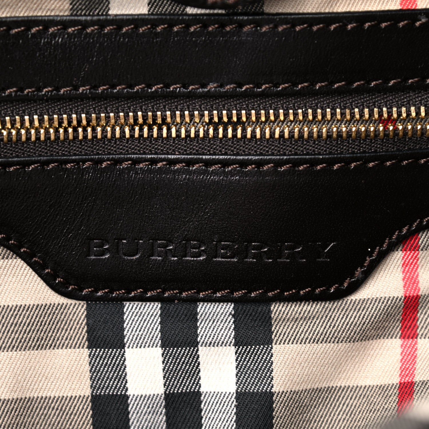 Burberry Grainy Calfskin Small Canterbury Tote Dark Chocolate 5 of 21