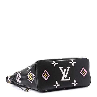 Louis Vuitton Monogram Giant Wild At Heart Neverfull MM Black 3 of 4