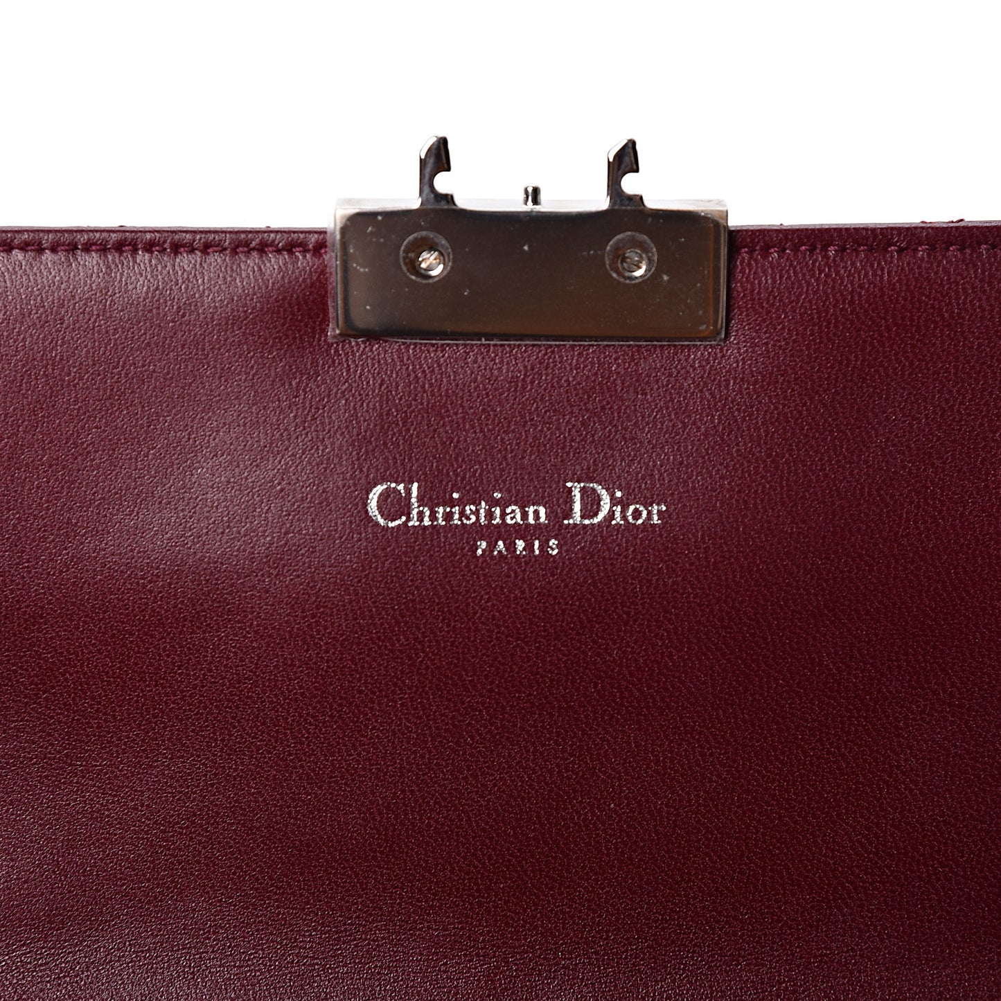 Lambskin Cannage Miss Dior Promenade Pouch Plum