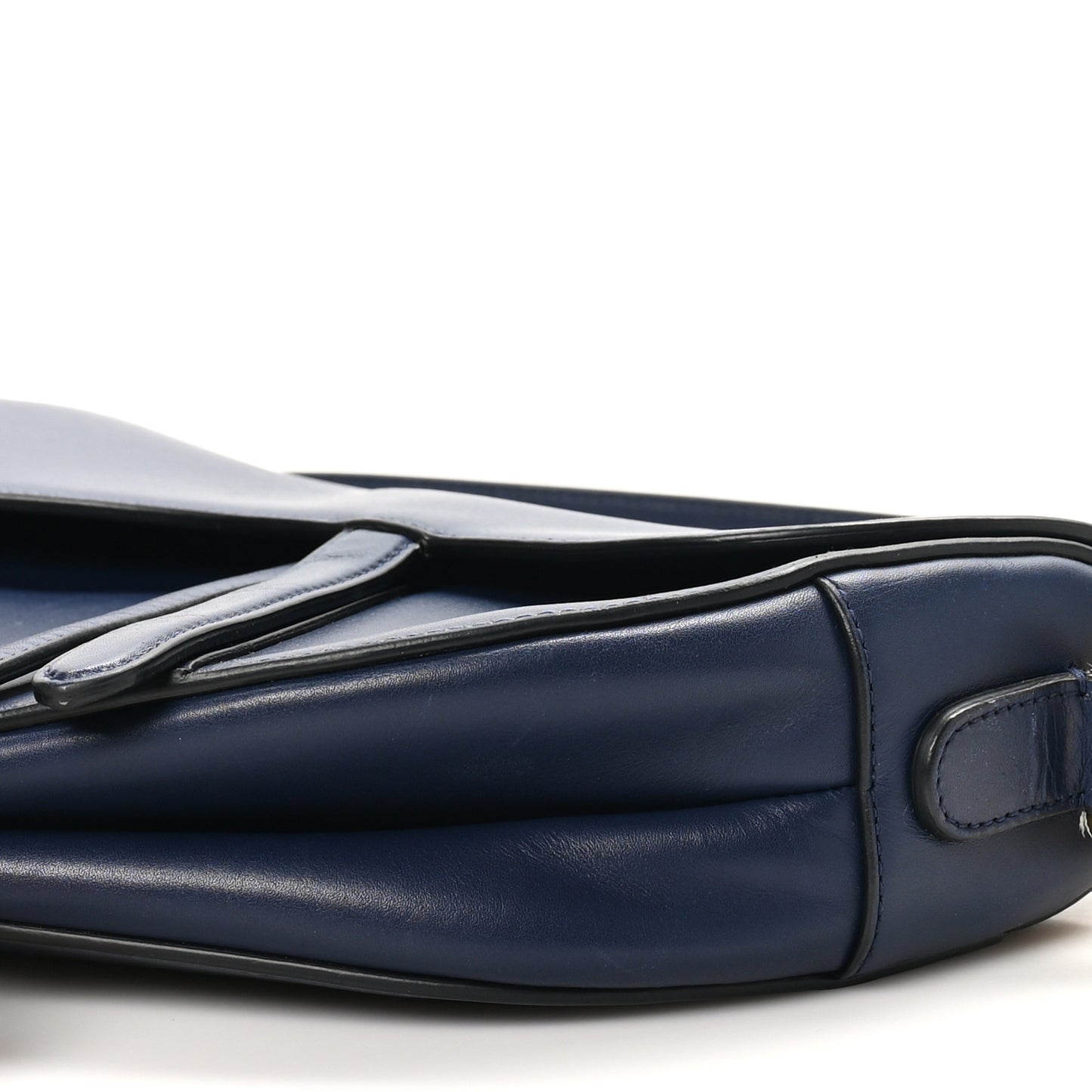 Calfskin Saddle Bag  Indigo Blue