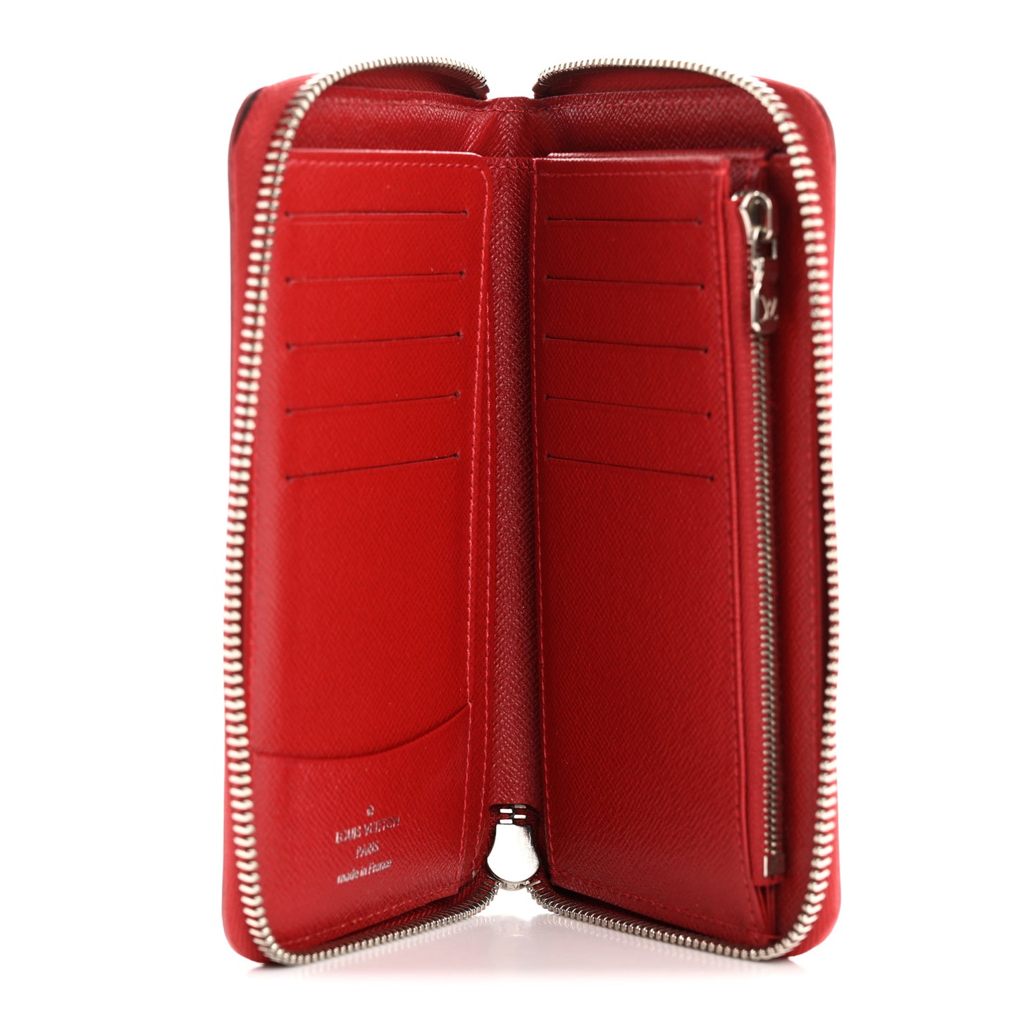 Epi Zippy Compact Wallet Carmine