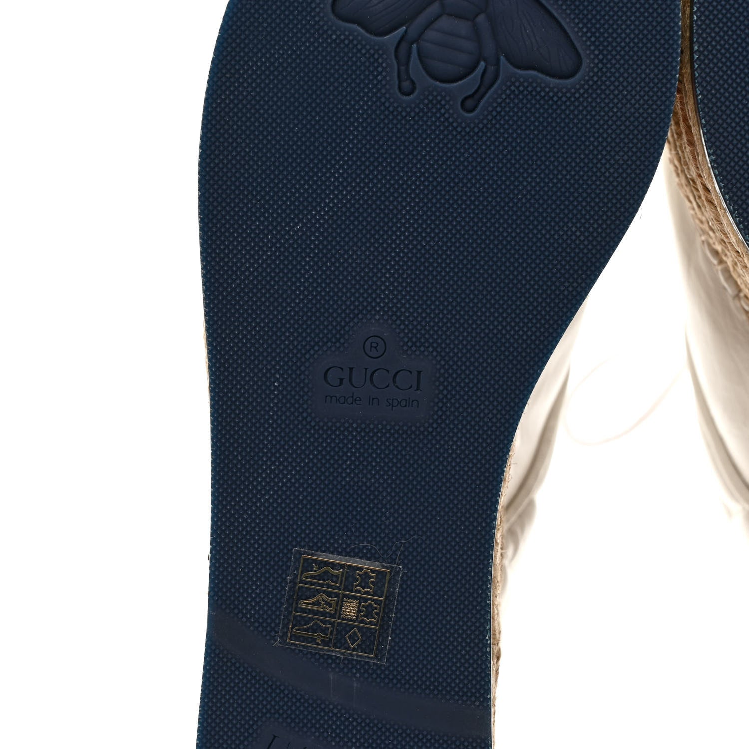 Gucci Nappa Matelasse GG Pilar Flatform Lace-Up Espadrilles 39 Great White 6 of 9