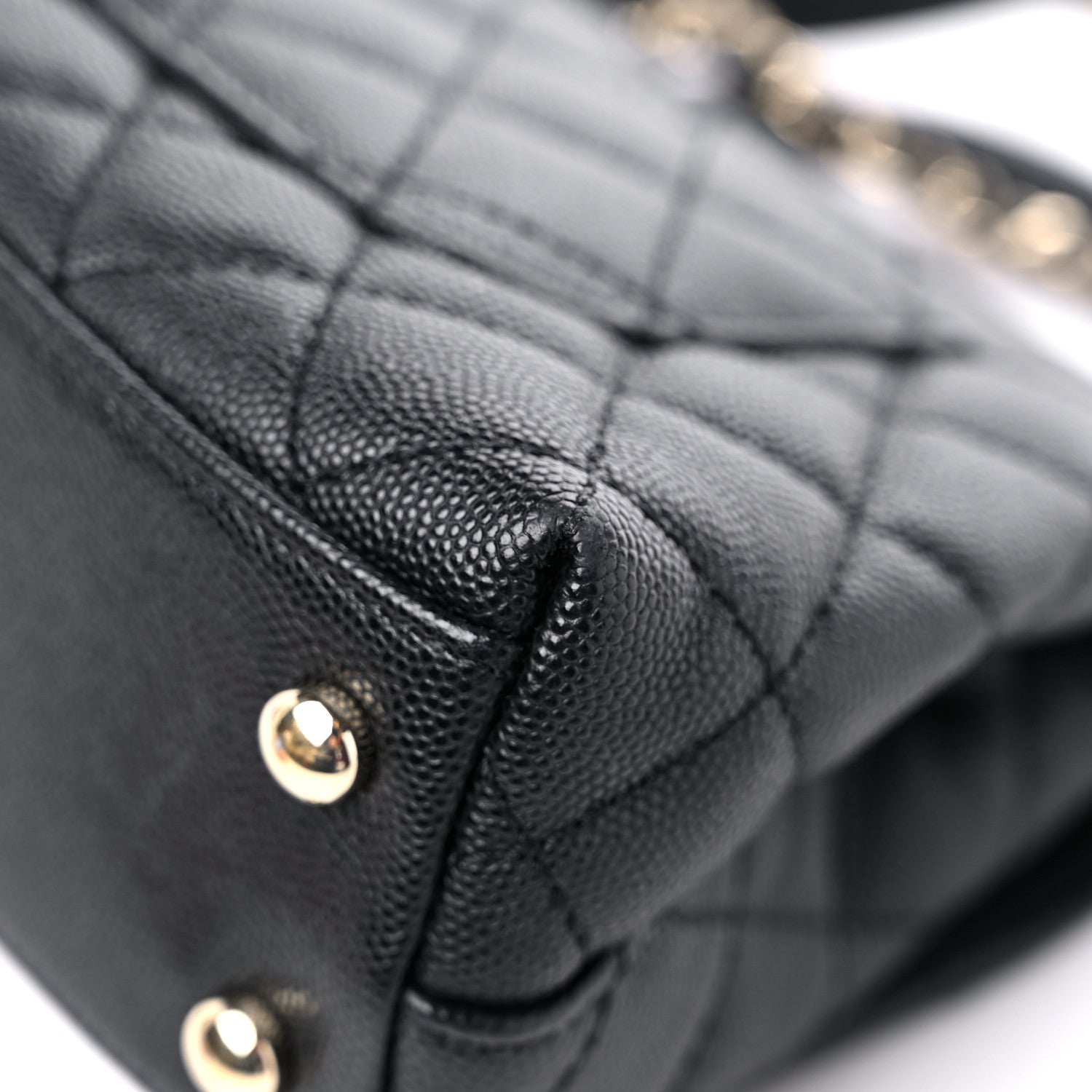 Chanel Caviar Quilted Extra Mini Coco Handle Flap Black 11 of 15