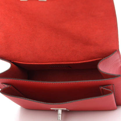 Louis Vuitton Soft Calfskin Mylockme Chain Bag BB Rubis 5 of 9