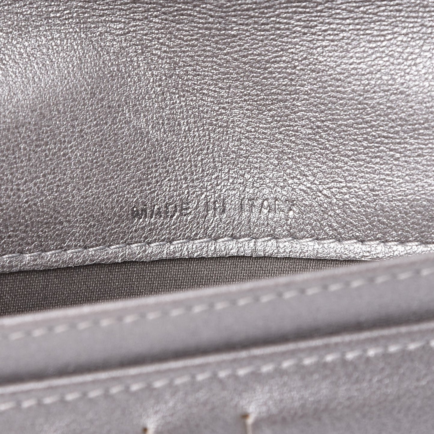Lambskin Camellia Embossed Yen Wallet Black