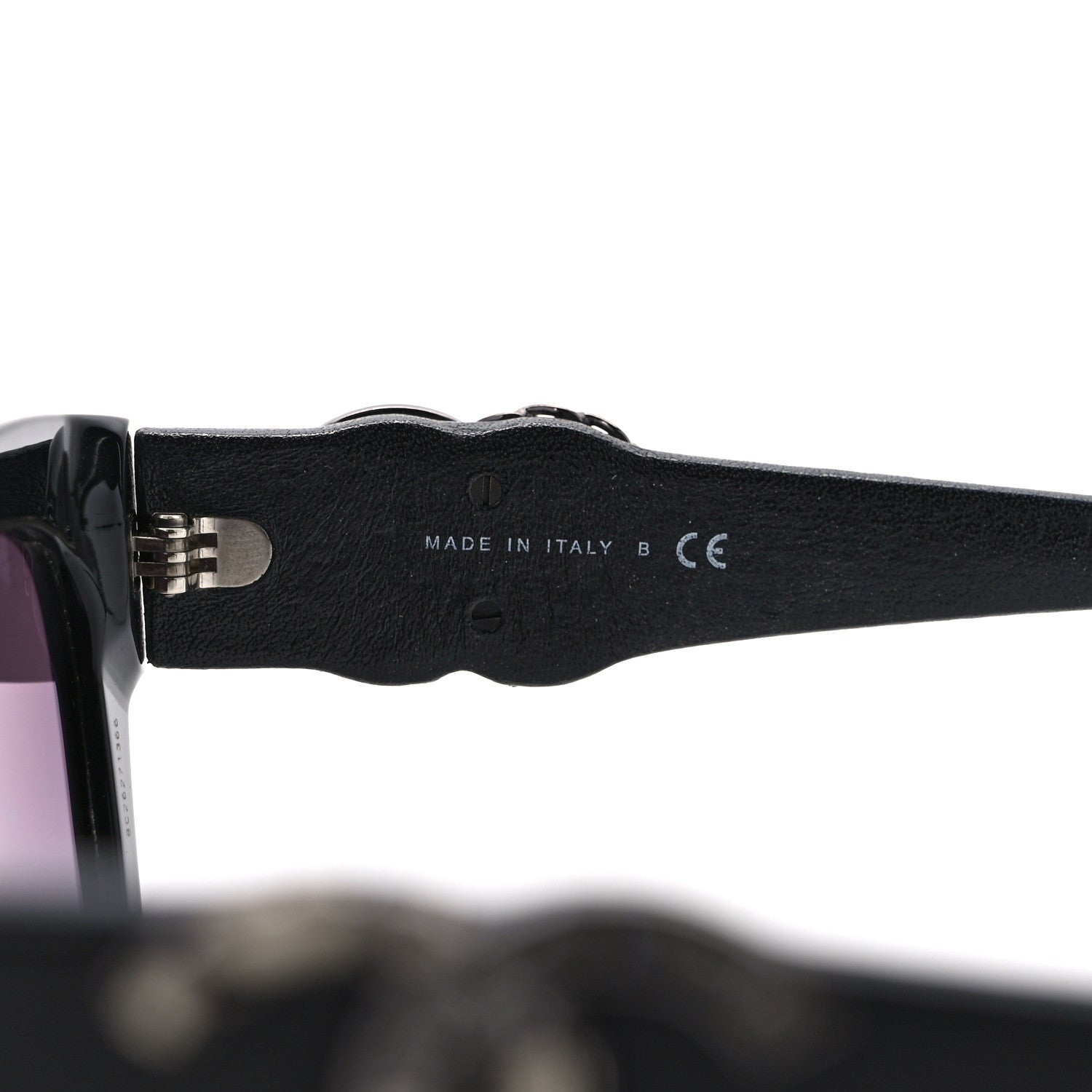 Chanel Acetate Square Cat Eye CC Sunglasses 5456-Q-B Black 6 of 7