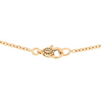 Christian Dior 18K Yellow Gold Diamond Mother of Pearl Rose Des Vents Medallion Necklace 5 of 8