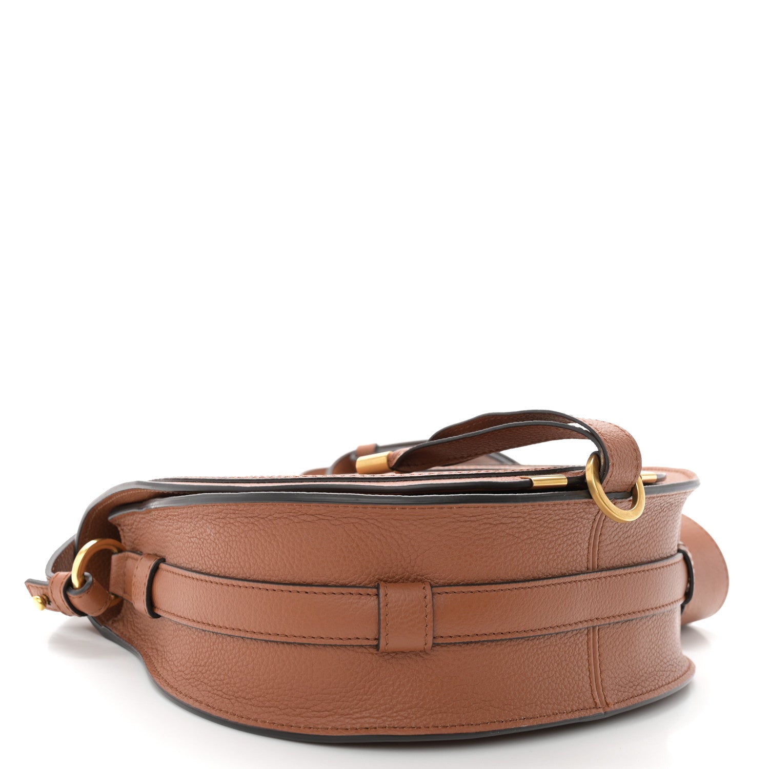 Chloe Calfskin Medium Marcie Round Crossbody Bag Tan 4 of 10