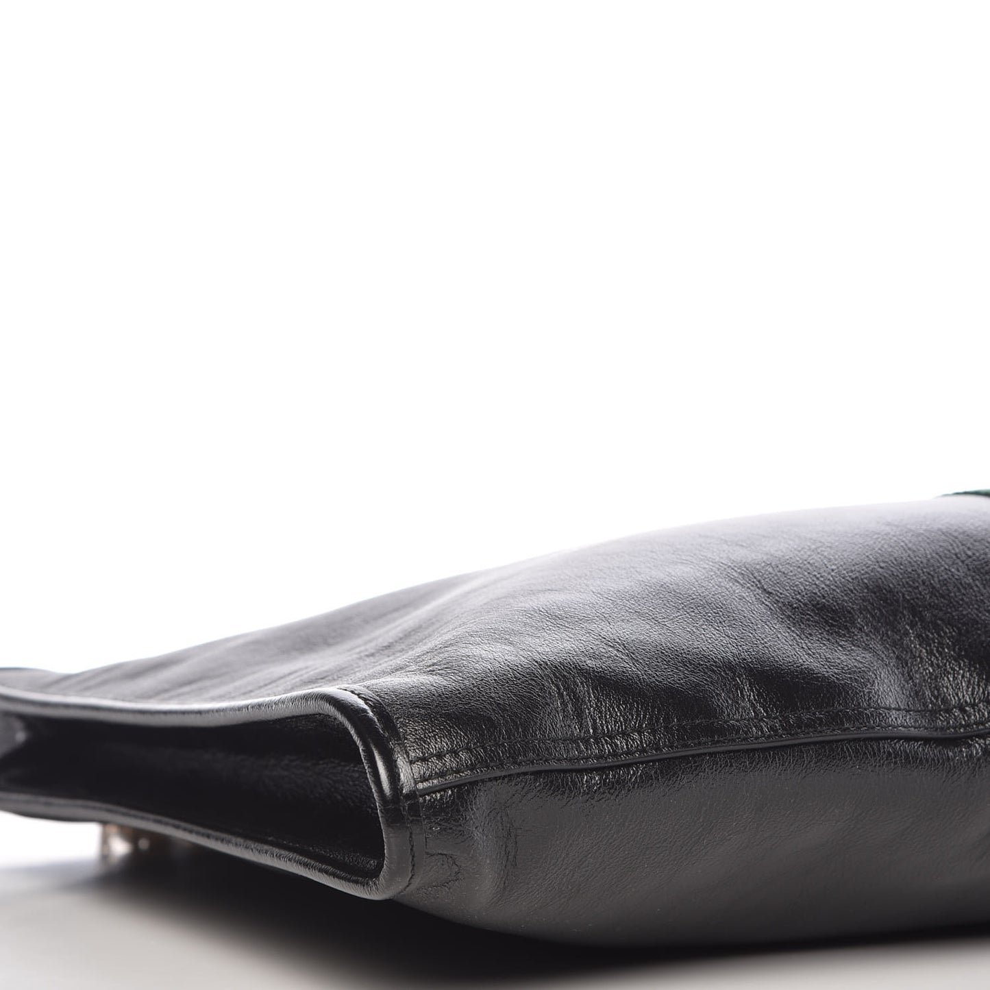 Calfskin Large Rajah Chain Tote Black