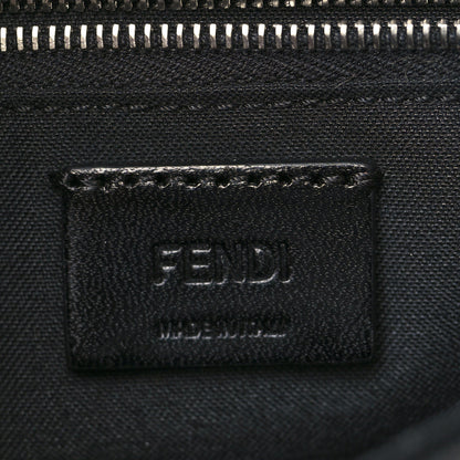 Fendi Recycled Nylon Vitello Grace Light Pequin Baguette Belt Pouch Black 6 of 9