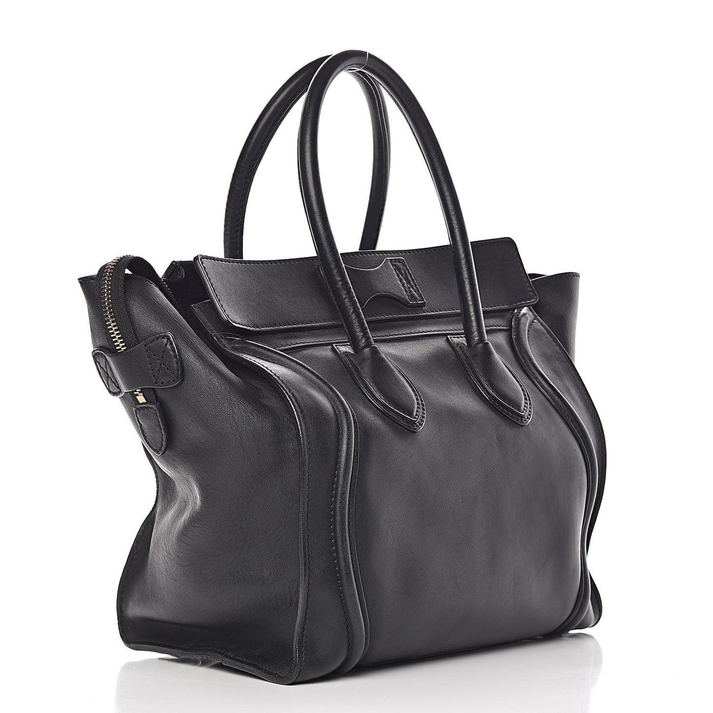 Smooth Calfskin Mini Luggage Black