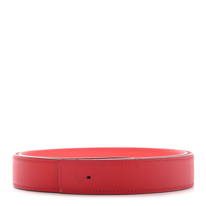 Hermes Epsom Swift 32mm Belt Strap 100 Rouge Casaque 1 of 7