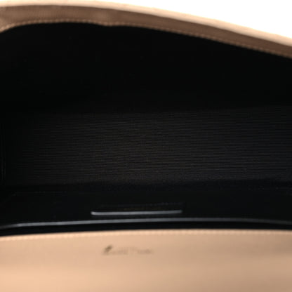Saint Laurent Grain De Poudre Textured Mixed Matelasse Medium Triquilt Monogram Satchel Dark Beige 5 of 10