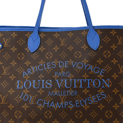 Louis Vuitton Monogram Articles de Voyage Ikat Neverfull GM Grand Blue 9 of 15