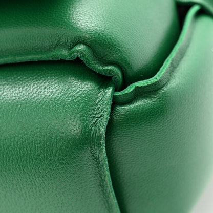 Bottega Veneta Lambskin Maxi Intreccio Padded Chain Cassette Crossbody Bag Racing Green 12 of 12