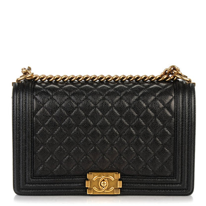 Chanel Caviar Quilted New Medium Boy Flap Black 1 of 7