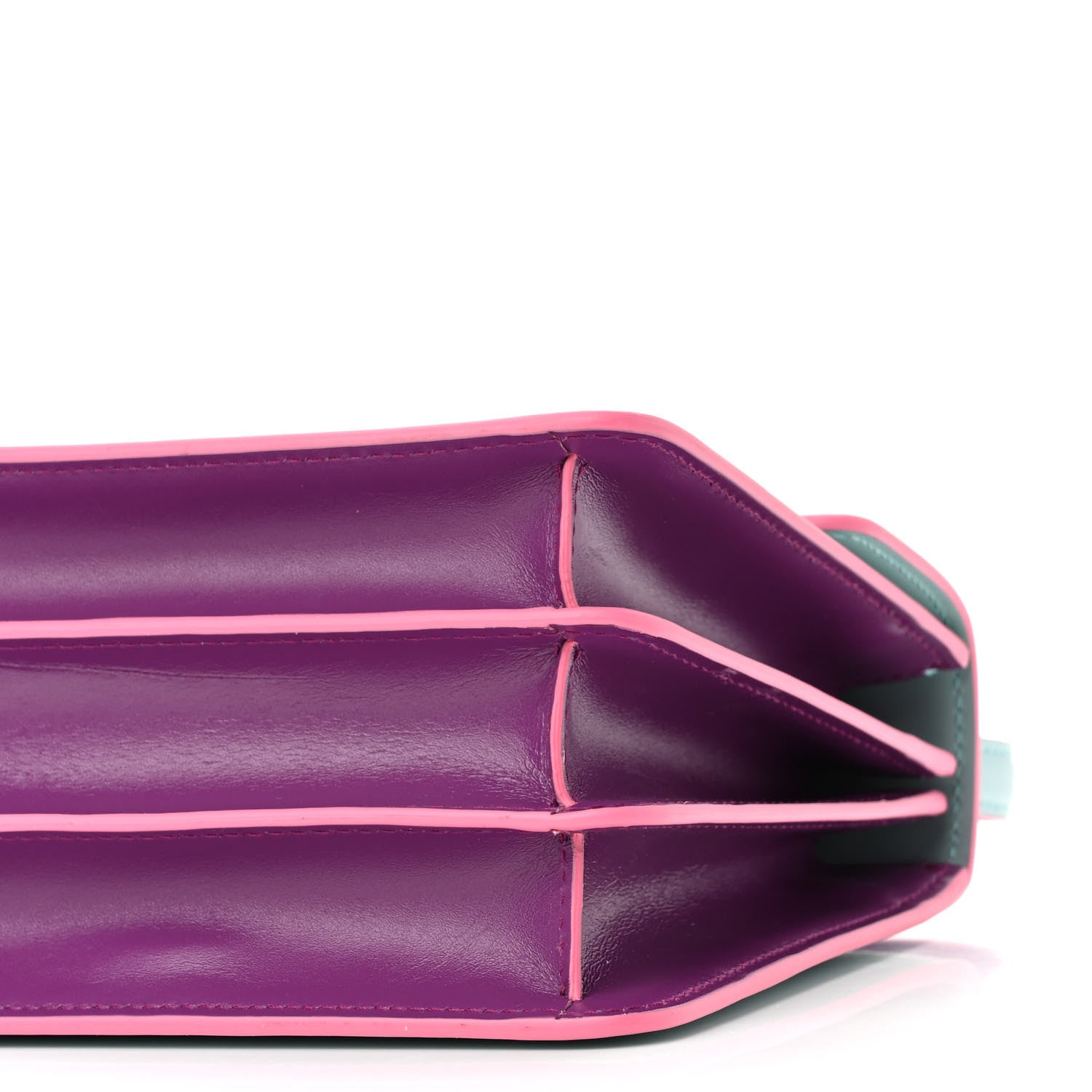 Bulgari Calfskin Serpenti Forever Top Handle Blue Pink 9 of 9