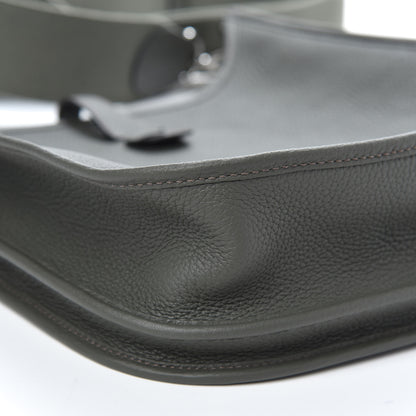 Hermes Taurillon Clemence Evelyne III PM Vert de Gris 8 of 10