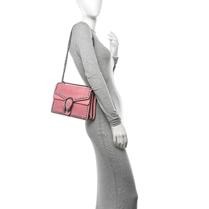 Gucci Suede Crystal Small Dionysus Shoulder Bag Peonia 2 of 13