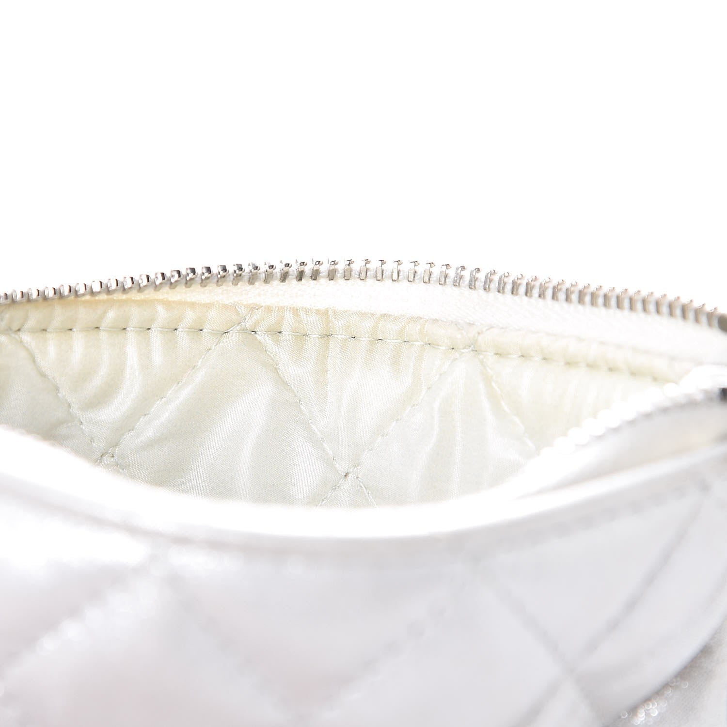Chanel Metallic Lambskin Star Embossed Coin Purse Case Light Silver 9 of 13