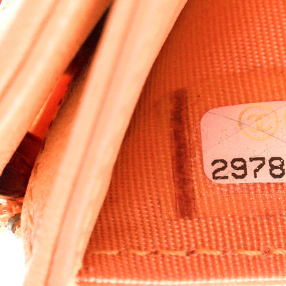 Chanel Goatskin Quilted Small Chanel 19 Flap Wallet Orange 7 of 13