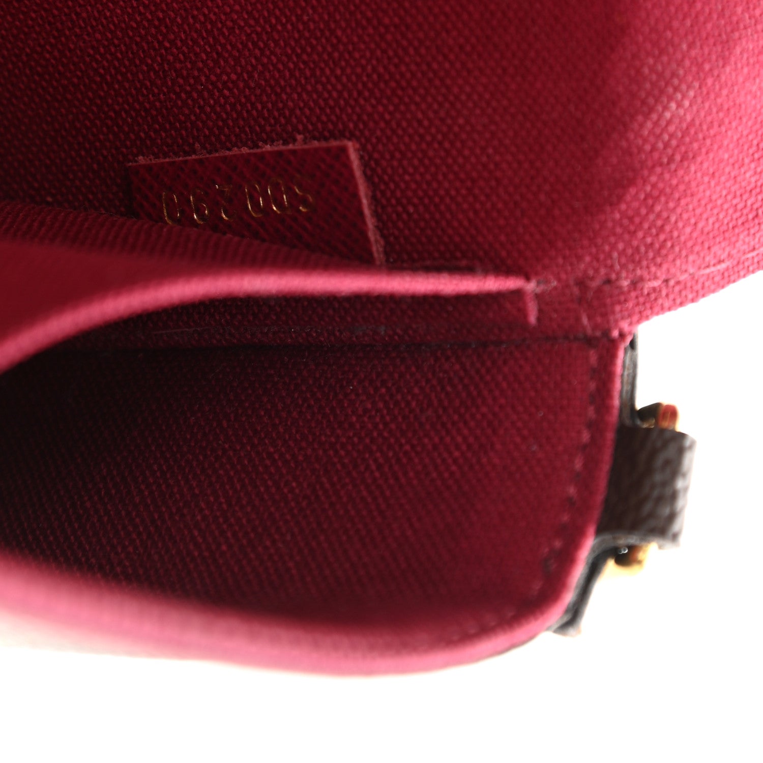 Louis Vuitton Monogram Pochette Felicie Chain Wallet Fuchsia 9 of 10