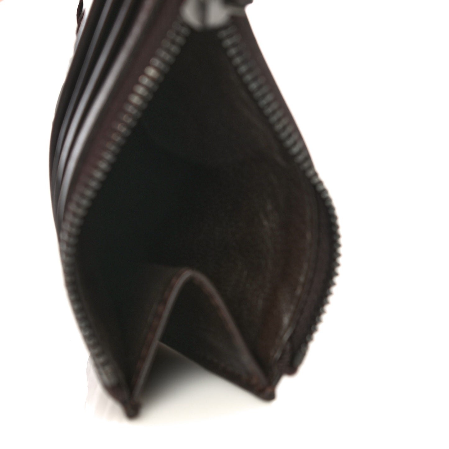 Nappa Intrecciato Zip Card Case