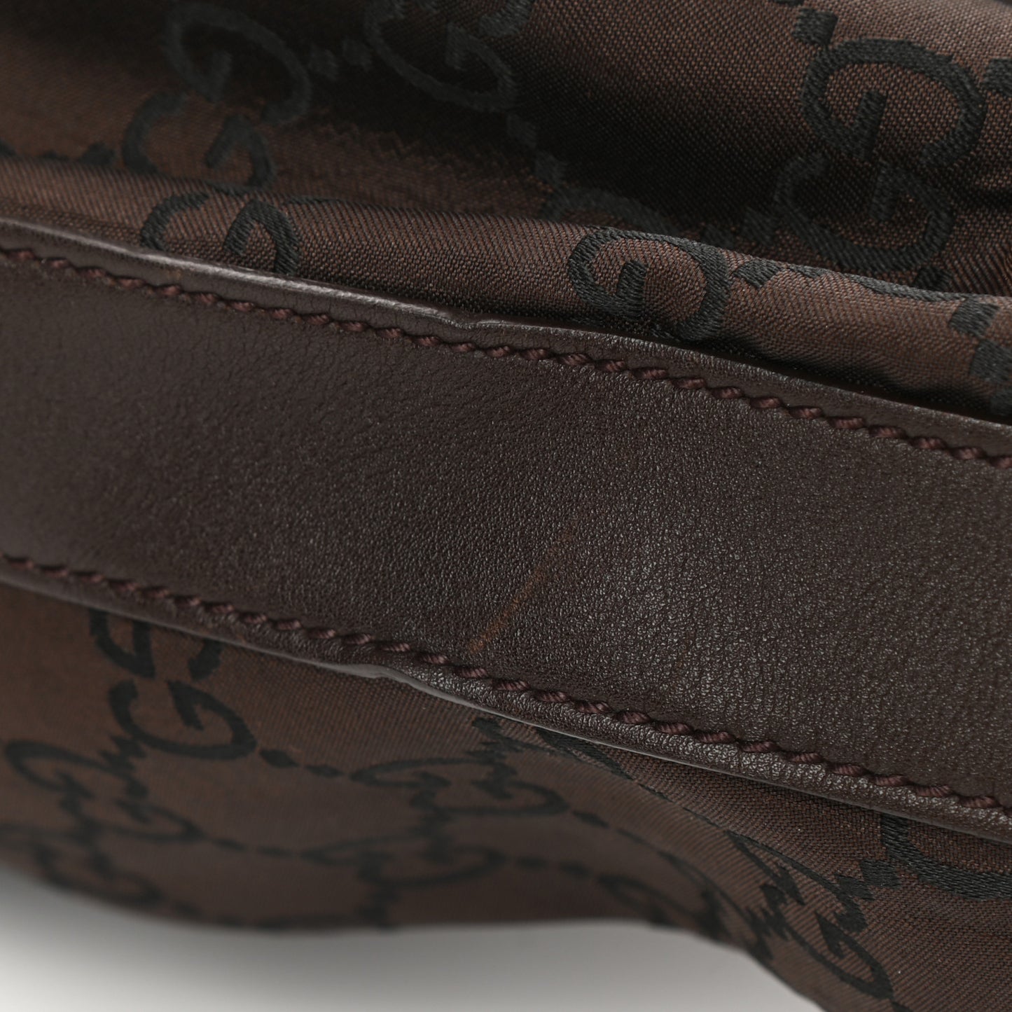 Nylon Monogram Extra Large Hobo Dark Brown