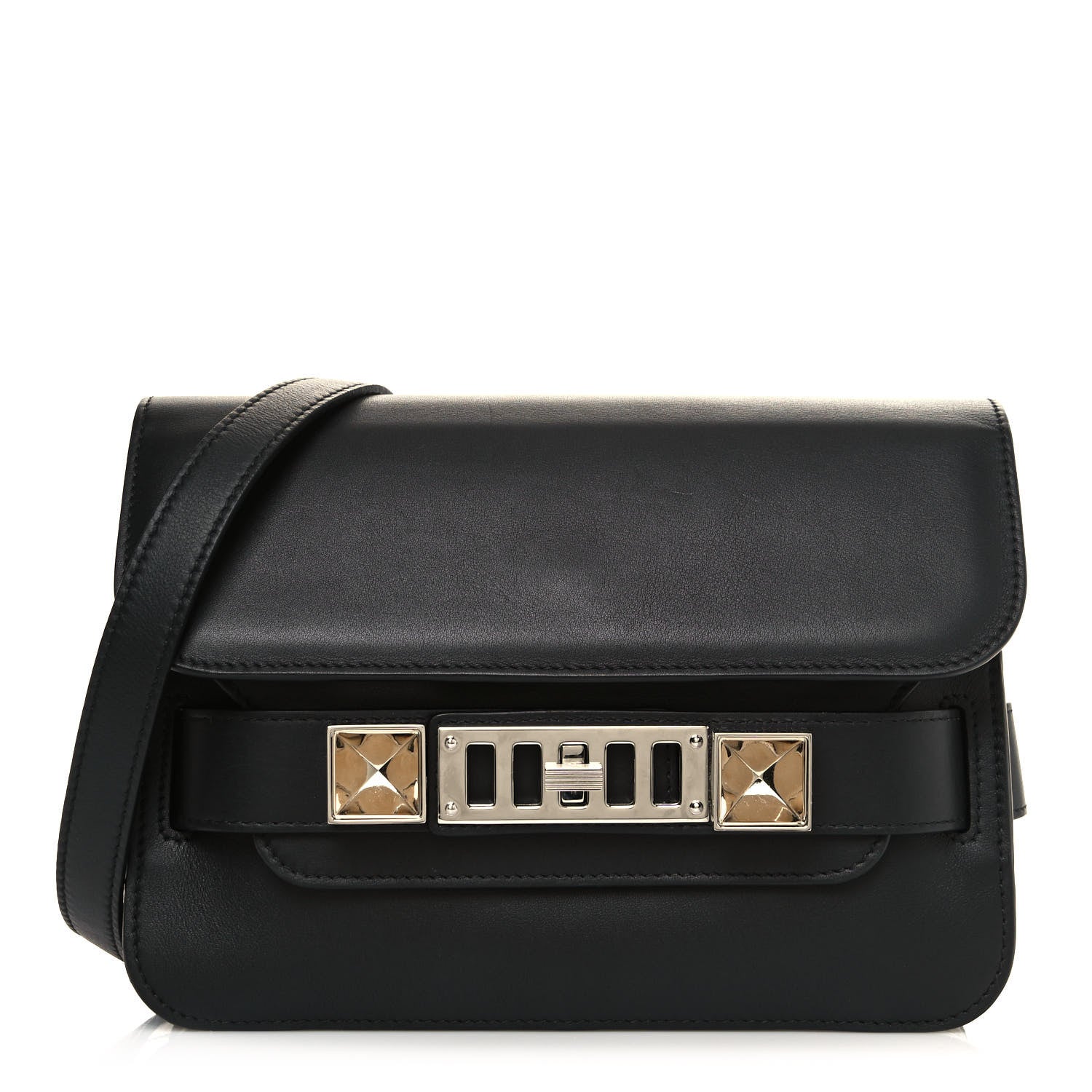 Proenza Schouler Smooth Calfskin Mini PS11 Classic Shoulder Bag Black 1 of 12