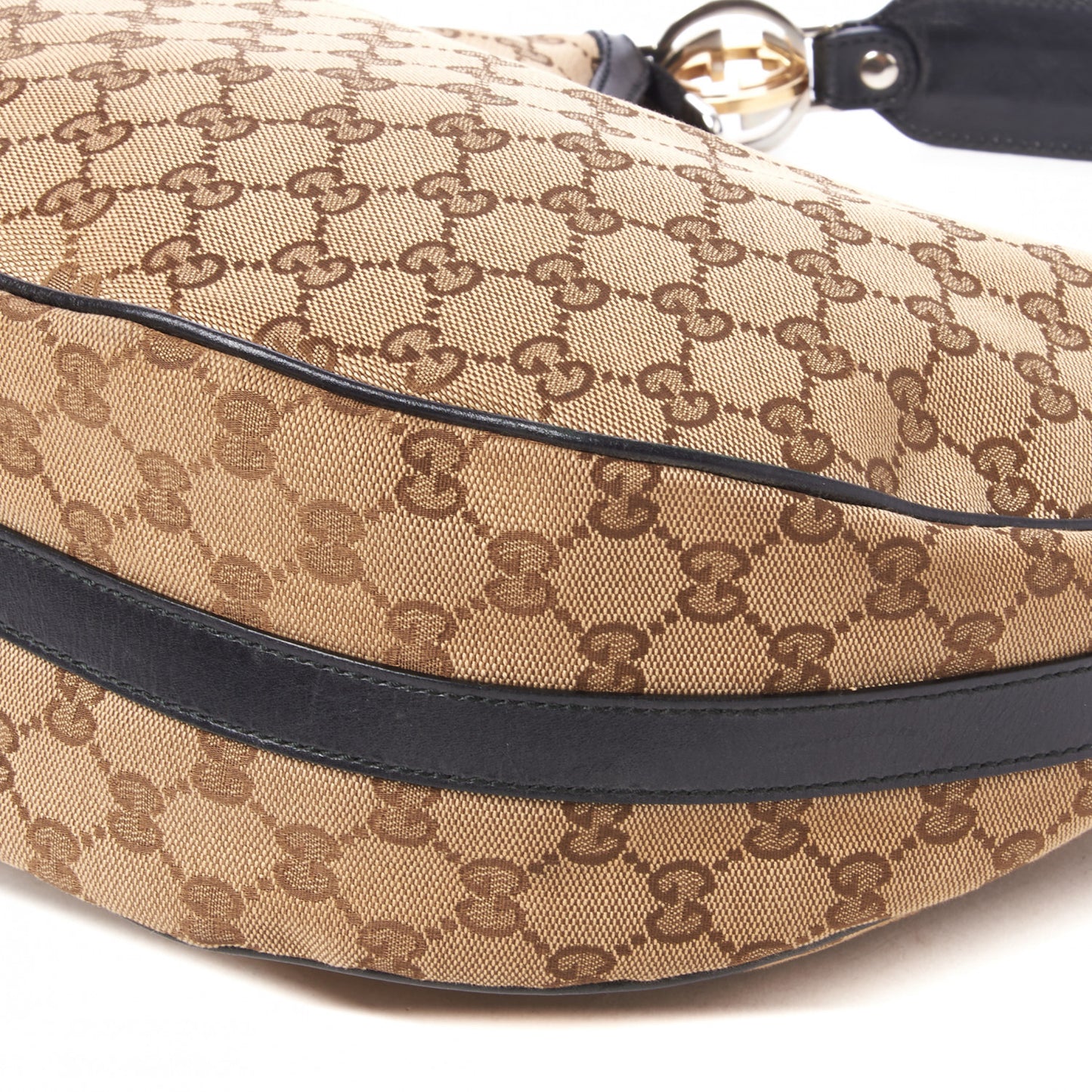 Monogram Medium GG Twins Hobo Black