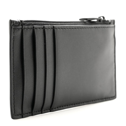 Alexander McQueen Calfskin Graffiti Card Key Pouch Black White 3 of 7