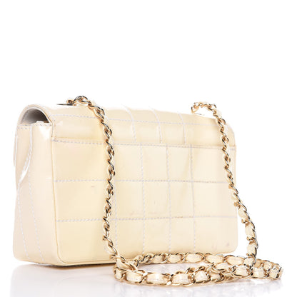 Chanel Patent Small Chocolate Bar Flap White 3 of 23