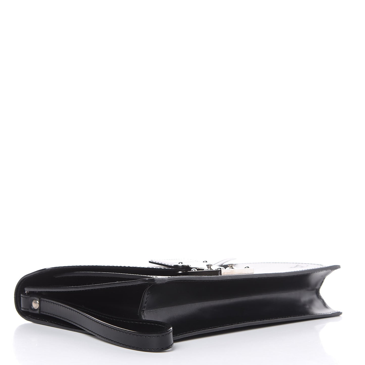 Epi Pochette Sellier Dragonne Clutch Black