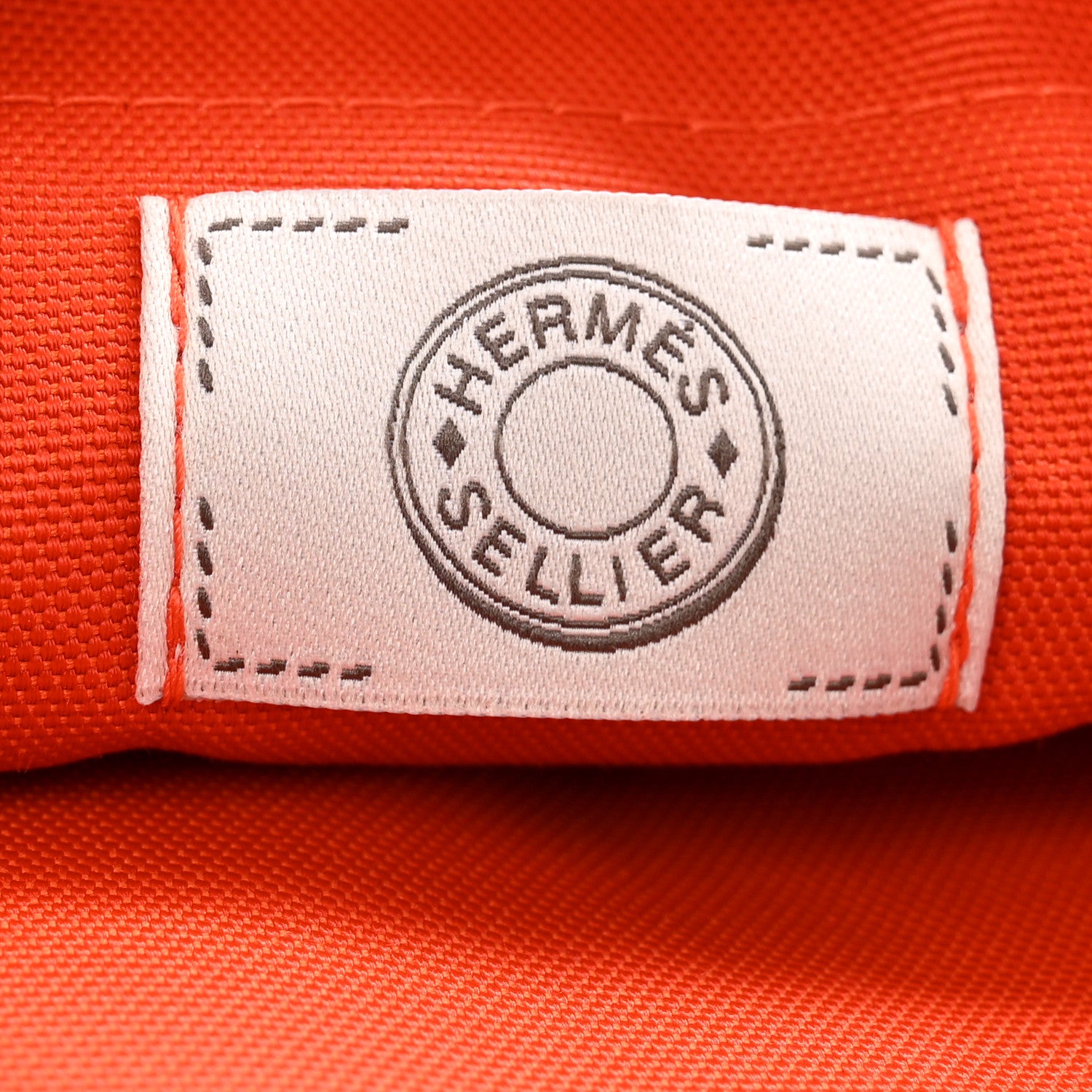 Hermes Toile Sac De Pansage Groom Kaki Feu 6 of 12