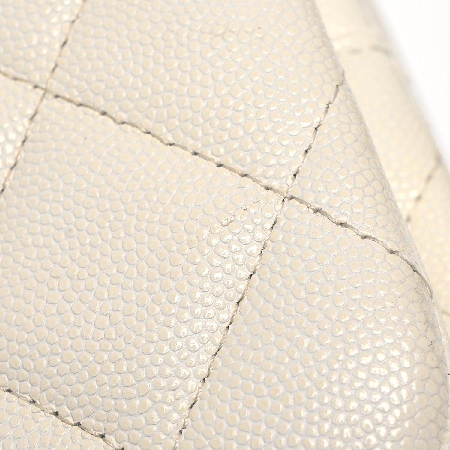 Chanel Caviar Quilted Jumbo Double Flap White 15 of 22