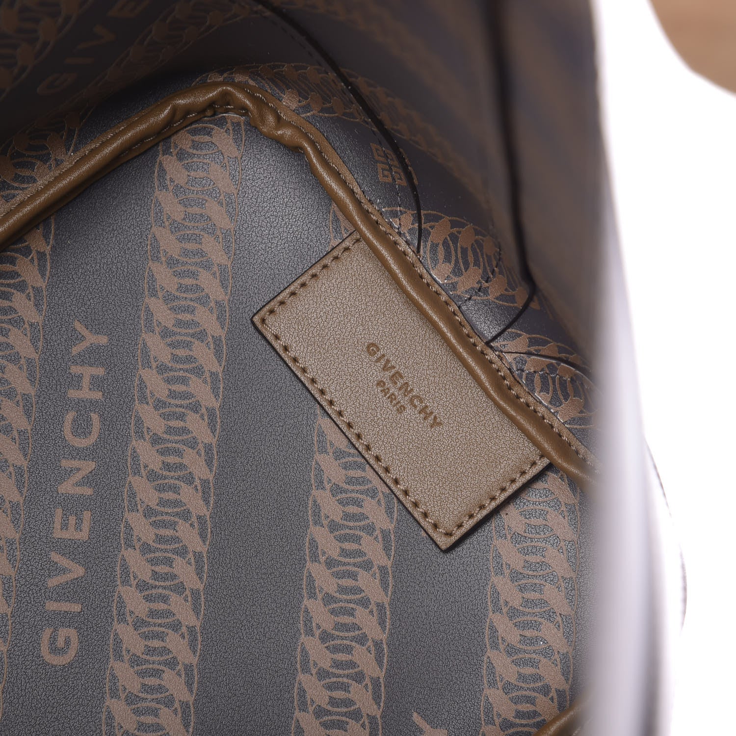 Givenchy Smooth Calfskin Wing Shopper Tote Military Green 8 of 10