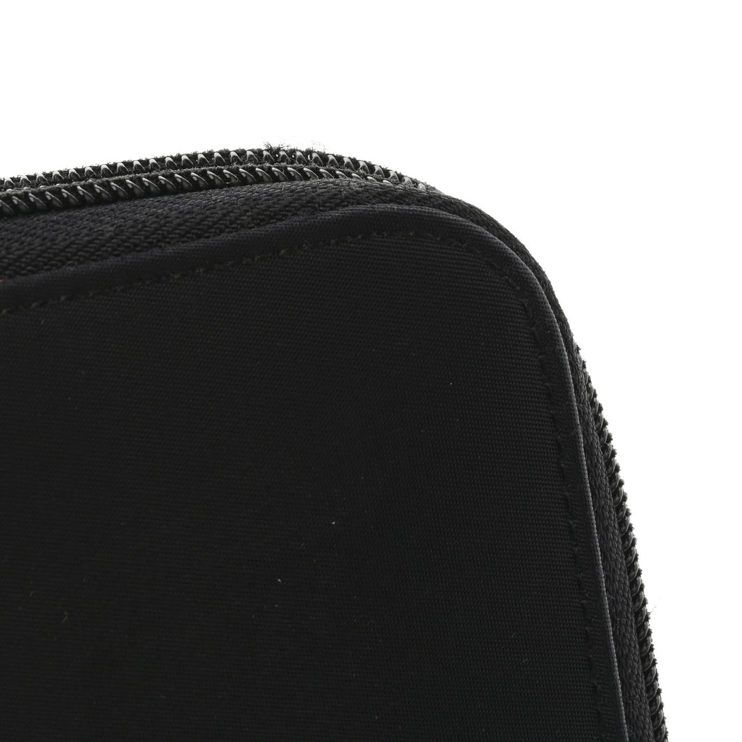 Tessuto Nylon Zip Around Wallet Black